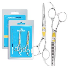 Professional Razor Edge Series Hair Cutting Scissors Set - Barber Hair Cutting & Thinning Shears/Texturizing Scissors Set - 6.5 Inches Hair Cutti
